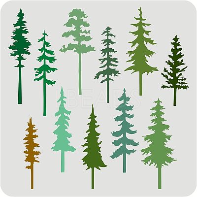 Large Plastic Reusable Drawing Painting Stencils Templates DIY-WH0172-612-1