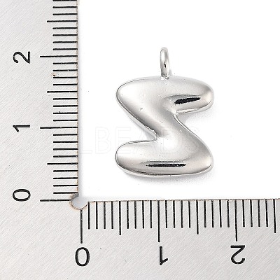 Rack Plating Brass Balloon Letter Pendants LS-KK-C050-01P-Z-1