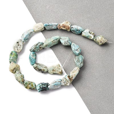 Raw Rough Natural Variscite Beads Strands G-L624-B02-A-1