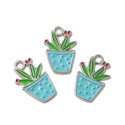 Alloy Enamel Pendants ENAM-G211-01P-1