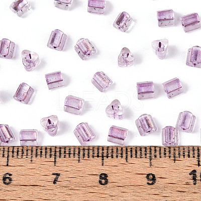 Transparent Inside Colours Glass Seed Beads SEED-T007-13J-1
