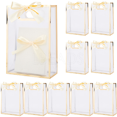 12Pcs Rectangle Plastic Gift Bags ABAG-SP0001-07D-1