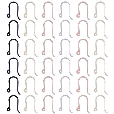 Plastic Earring Hooks KY-PH0007-07-WH-1