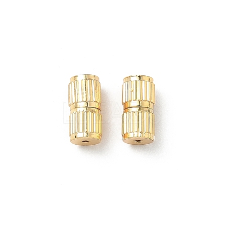 Brass Screw Clasps KK-Z136-44B-G-1