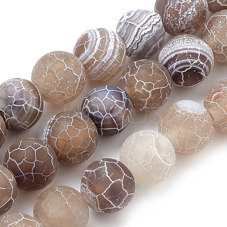 Natural Weathered Agate Beads Strands G-S259-05G-10mm-1