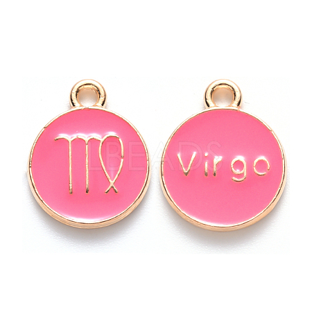 Alloy Enamel Pendants ENAM-S124-01A-03B-1