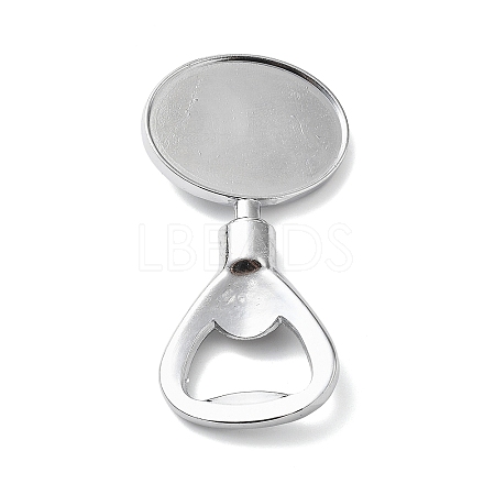 Zinc Alloy Bottle Opener Cabochon Component PALLOY-D312-01P-03-1