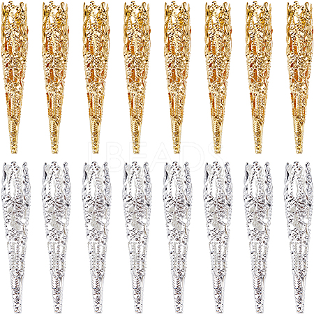 160Pcs 2 Colors Iron Bead Cones IFIN-SC0001-72-1