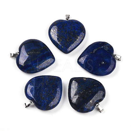 Natural Lapis Lazuli Pendants G-S364-006E-1