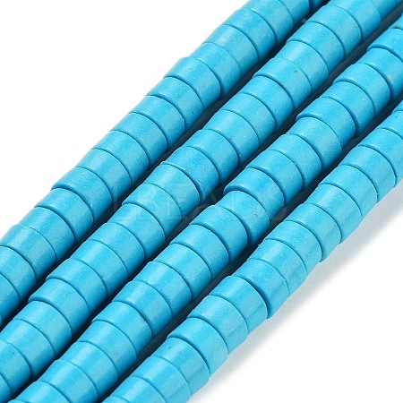Synthetic Turquoise Beads Strands X-TURQ-G110-6x3mm-06-1