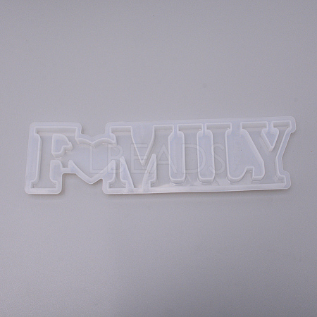 Word Family Silicone Molds DIY-WH0183-32-1