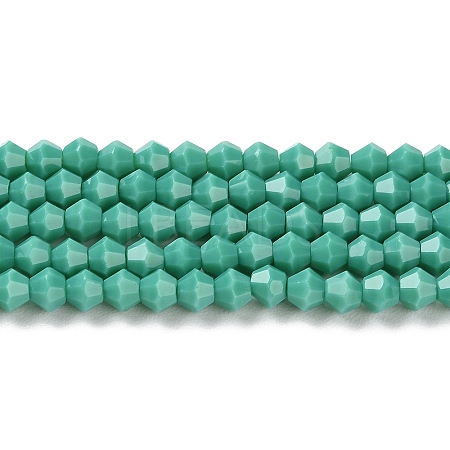 Opaque Solid Color Imitation Jade Glass Beads Strands GLAA-F029-P4mm-07-1
