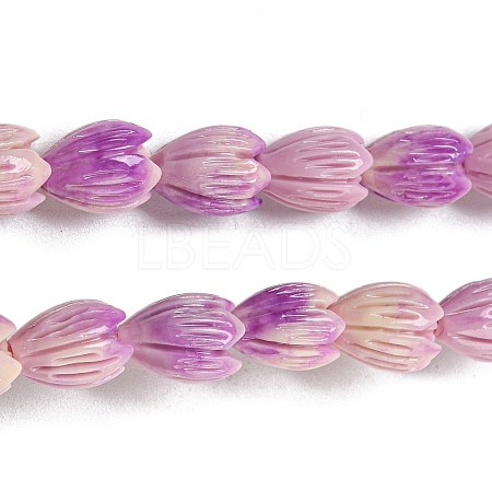 Synthetic Coral Dyed Beads Strands CORA-P008-04A-02-1