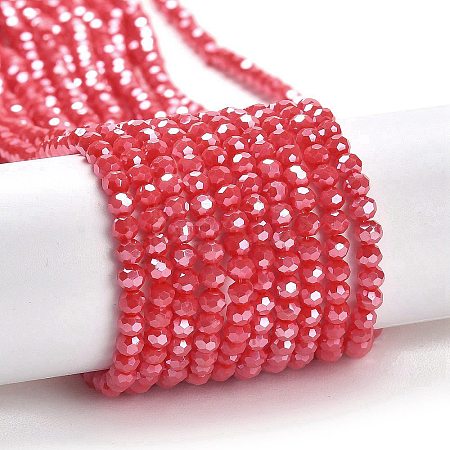 Electroplate Opaque Glass Beads Strands EGLA-A035-P3mm-A03-1