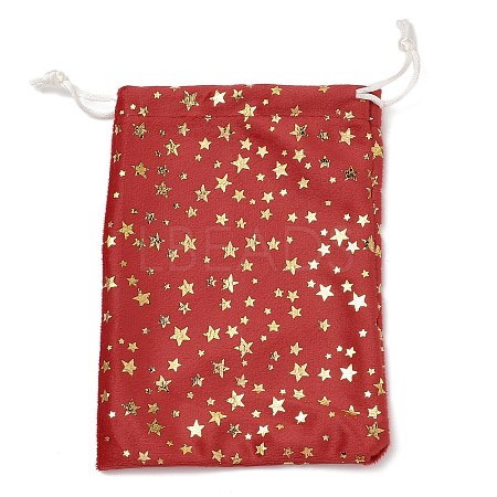 Gold Stamping Christmas Velvet Storage Bags ABAG-Q053-01A-03A-1