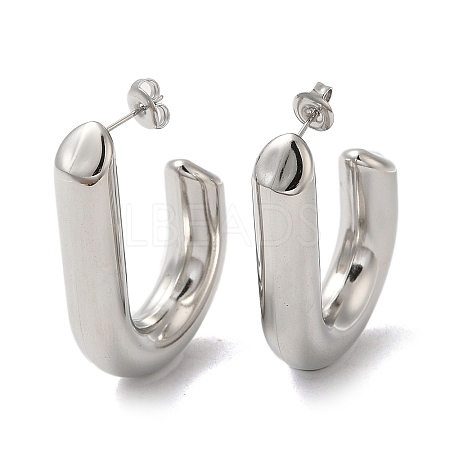 Non-Tarnish 304 Stainless Steel Stud Earrings EJEW-Z022-16P-1