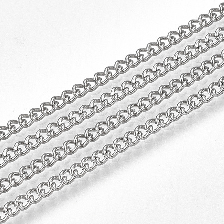 Tarnish Resistant 304 Stainless Steel Curb Chains CHS-S005-02-1