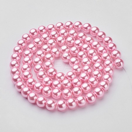 Glass Pearl Beads Strands X-HY10mm58-1