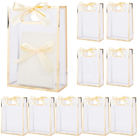 12Pcs Rectangle Plastic Gift Bags ABAG-SP0001-07D-1