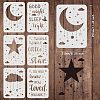 PET Plastic Drawing Painting Stencils Templates Sets DIY-WH0172-450-2
