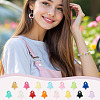 30Pcs 15 Colors Baking Paint Opaque Acrylic Beads ACRP-TA0001-05-8