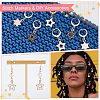 Alloy Enamel Star Pendant Locking Stitch Markers HJEW-AB00115-5