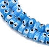 Handmade Evil Eye Lampwork Beads Strands LAMP-A007-02A-03-3