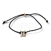 Adjustable Polyester Cord Slider Bracelets BJEW-H540-A03-G-3