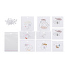 Fashewelry Rectangle Cardboard Earring Display Cards CDIS-FW0001-05-17