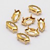 Horse Eye Brass Sew on Prong Settings KK-N0084-A03-5x10G-4