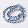 Electroplate Glass Beads Strands EGLA-A034-J4mm-S02-2