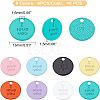 48Pcs 8 Colors Spray Painted Alloy Charms FIND-FH0002-71-4