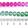 Transparent Painted Glass Beads Strands X1-DGLA-A034-T8mm-A03-3
