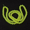 Baking Paint Transparent Glass Bead Strands GLAA-S031-8mm-30-3