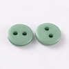 2-Hole Flat Round Resin Sewing Buttons for Costume Design BUTT-E119-24L-12-2