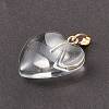Spray Painted Glass Pendants X-GLAA-N035-016-A03-4