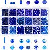 18 Style Blue Glass Beads GLAA-PH0007-08-1