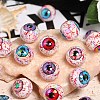 UV Plating Iridescence Acrylic Beads MACR-WH0010-24E-1-1