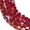 Transparent Electroplate Glass Beads Strands EGLA-A039-T4mm-B27-3