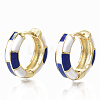 Brass Huggie Hoop Earrings EJEW-S209-06B-1