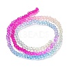 Transparent Painted Glass Beads Strands DGLA-A034-T1mm-A14-5