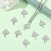 SHEGRACE Brass Micro Pave Cubic Zirconia Pendants XGRQ3D099-503P-5