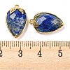 Natural Lapis Lazuli Faceted Pendants G-M431-06G-04-3