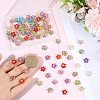 100Pcs Electroplate and Golden Metal Enlaced Glass Beads EGLA-PA0001-36-3