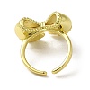 Brass Cuff Rings for Women RJEW-D026-02G-3