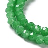 Baking Paint Imitation Jade Glass Bead Strands X-DGLA-A034-J6MM-A10-3