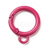 Spray Painted Alloy Spring Gate Rings PALLOY-K257-01-2
