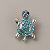 Alloy Rhinestone Snap Buttons FIND-WH0111-246-1