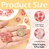 20Pcs 4 Styles Transparent Frosted Acrylic Beads FACR-YW0001-12-2