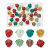 Craftdady 35Pcs 7 Style Handamde Bumpy Lampwork Beads LAMP-CD0001-11-1